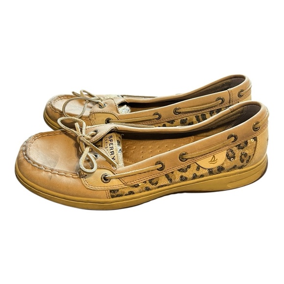 Sperry Top-Sider Leopard Print Boat Shoes – Size 10 - Picture 5 of 10